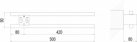 Полка Электро П2 ПРОФ 500х90 NEW Анжеро-Судженск - фото 4